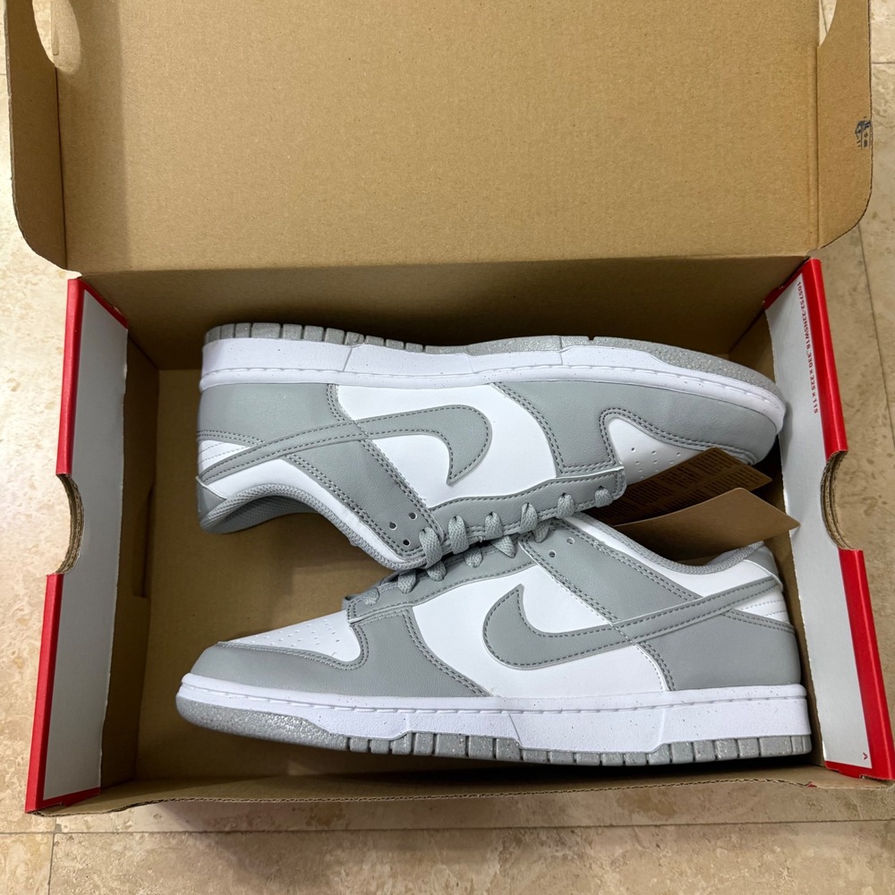 Nike Dunk Low Next Nature Grey White Shoes DD1873-113 Women's Size 11 /Men's 9.5